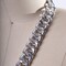 1 Yard 20mm Sleek Silver Heavy Duty Fashion Aluminum Metal Chain Trim for Jewelry Costume and Bag Straps
